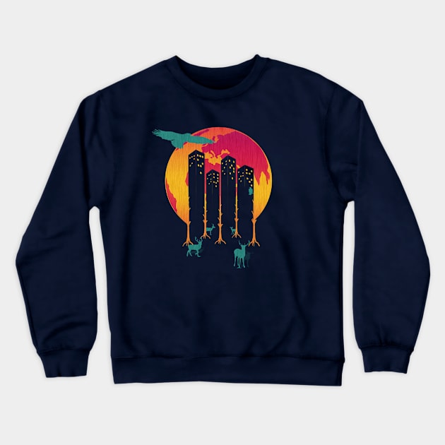 World Crewneck Sweatshirt by MellowGroove